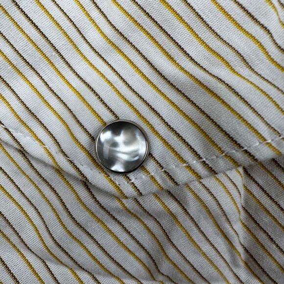 Dodson Men's Pearl Snap Shirt Vintage 60's Long Tail Western Rodeo USA 16 /16.5 - Picture 4 of 11